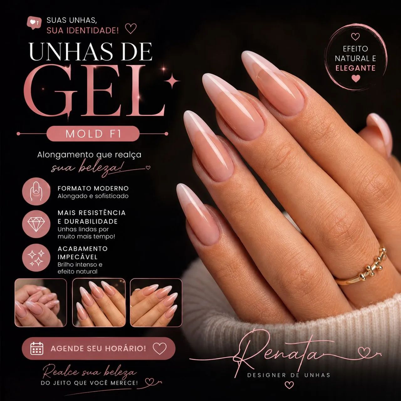 Unha de gel no mold f1 