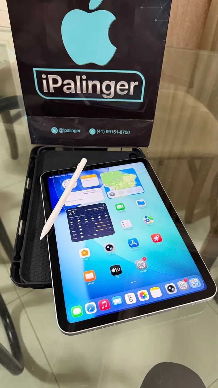 iPad 10th 256gb Silver - Impecável com Caneta e Case - Foto 4