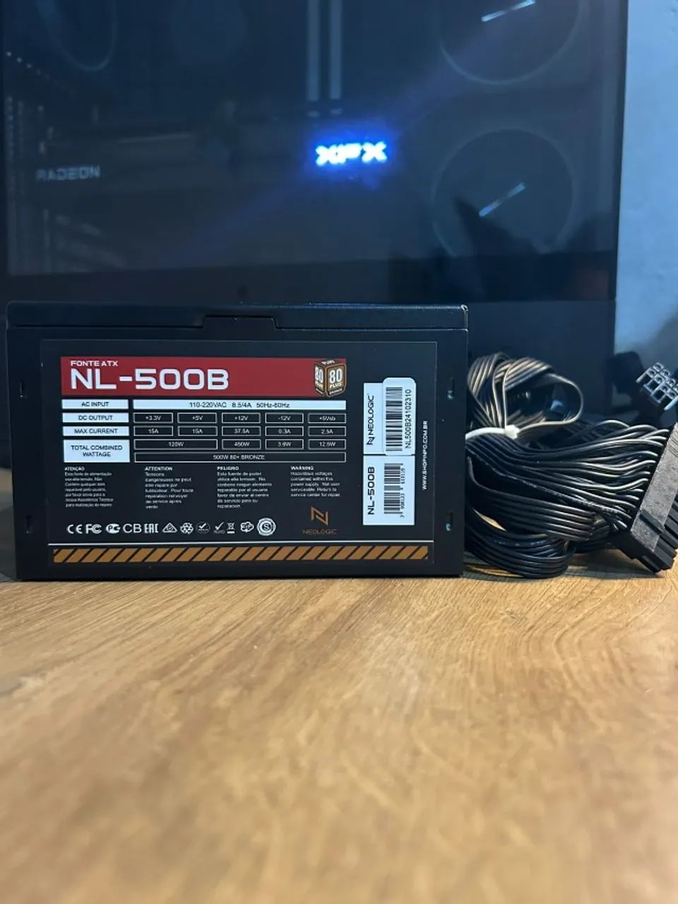 FONTE 500W NL-500B 80 PLUS BRONZE NEOLOGIC