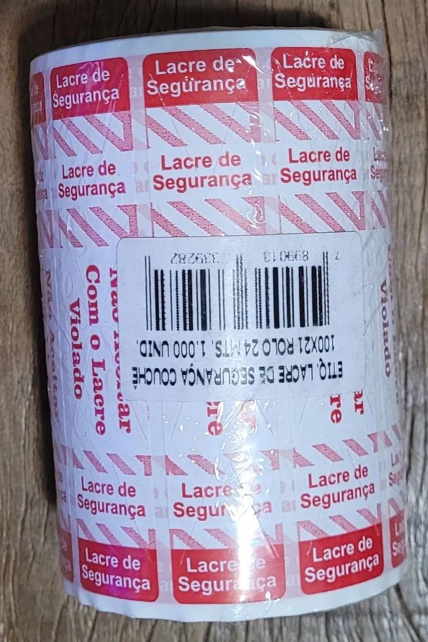 Etiqueta lacre de segurança 8 unidades