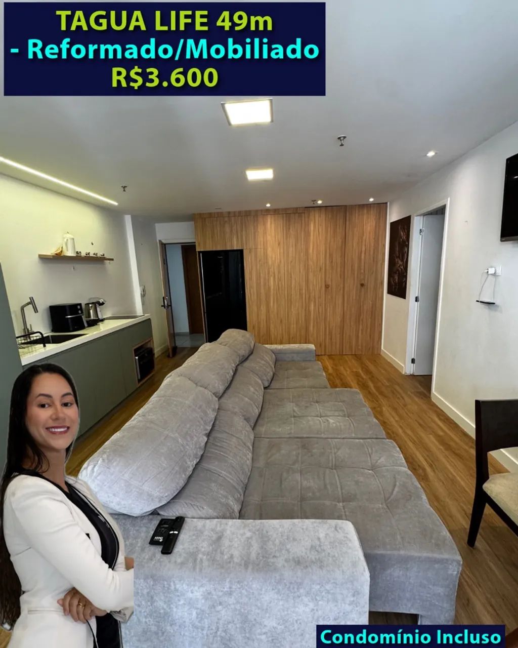 ALUGUEL 49m - Mobiliado 