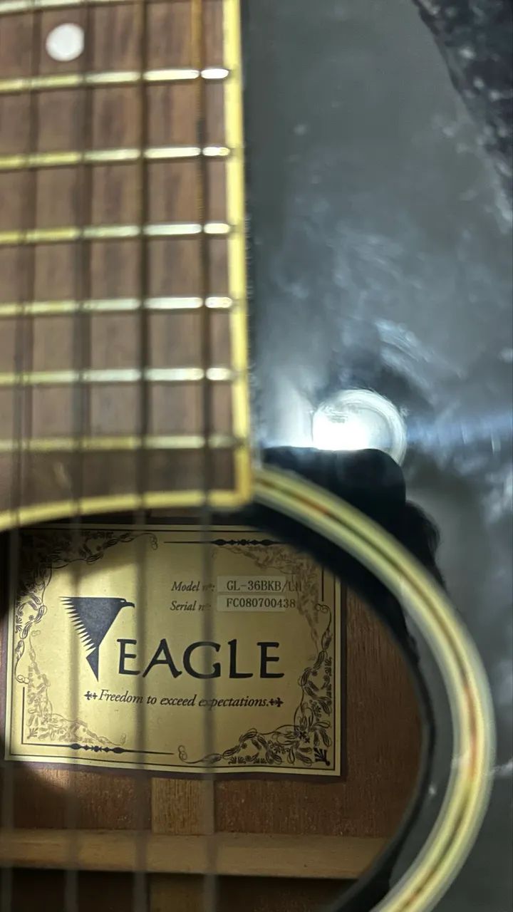Violão Eagle GL-36BKB para Canhoto - Foto 2