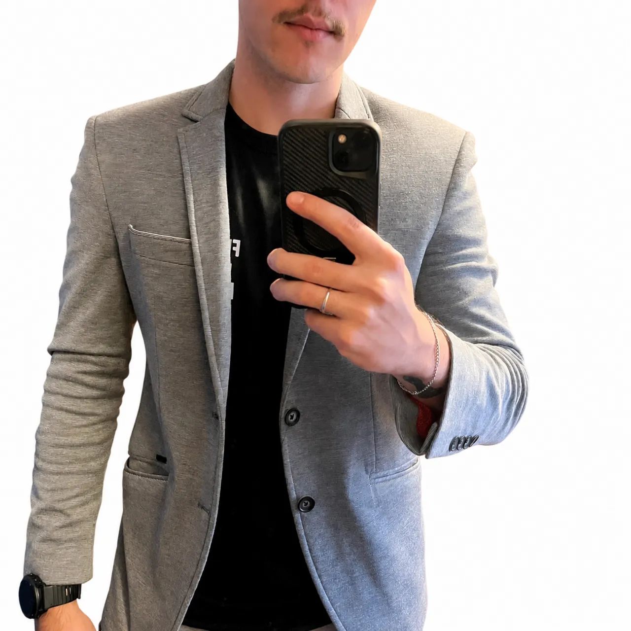 Blazer cinza + capa protetora - Foto 4