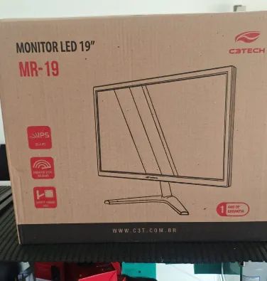 Monitor 19' C3Tech Tela IPS / VESA / HDMI Novo na caixa - Foto 4
