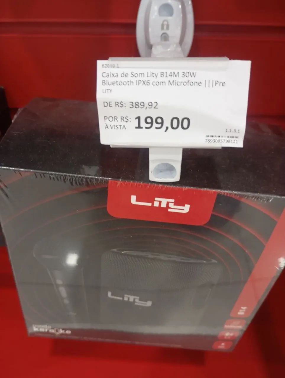 caixa de som com microfone 