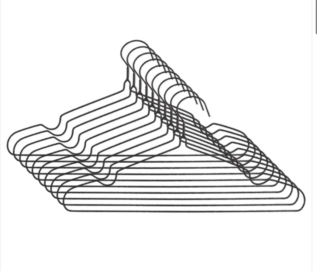 Cabide De Metal Com 10 unidades 38x21cm