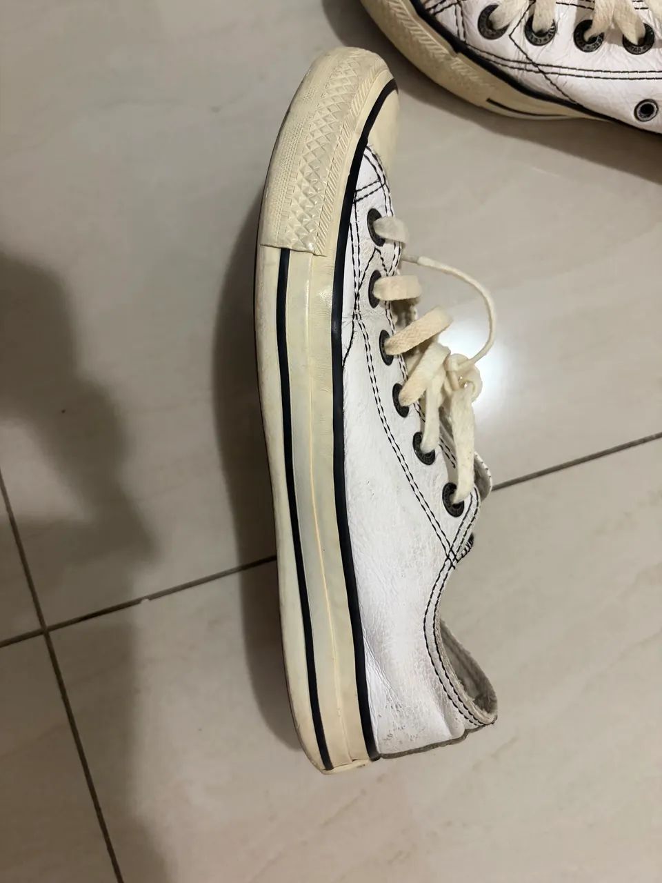 All star couro branco - Foto 2