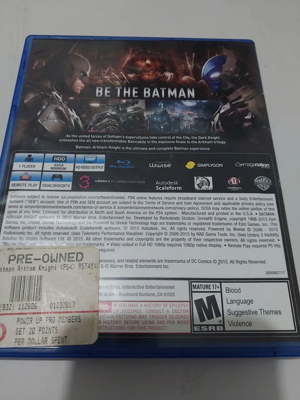 Jogo PS4 original Batman cd perfeito - Foto 4