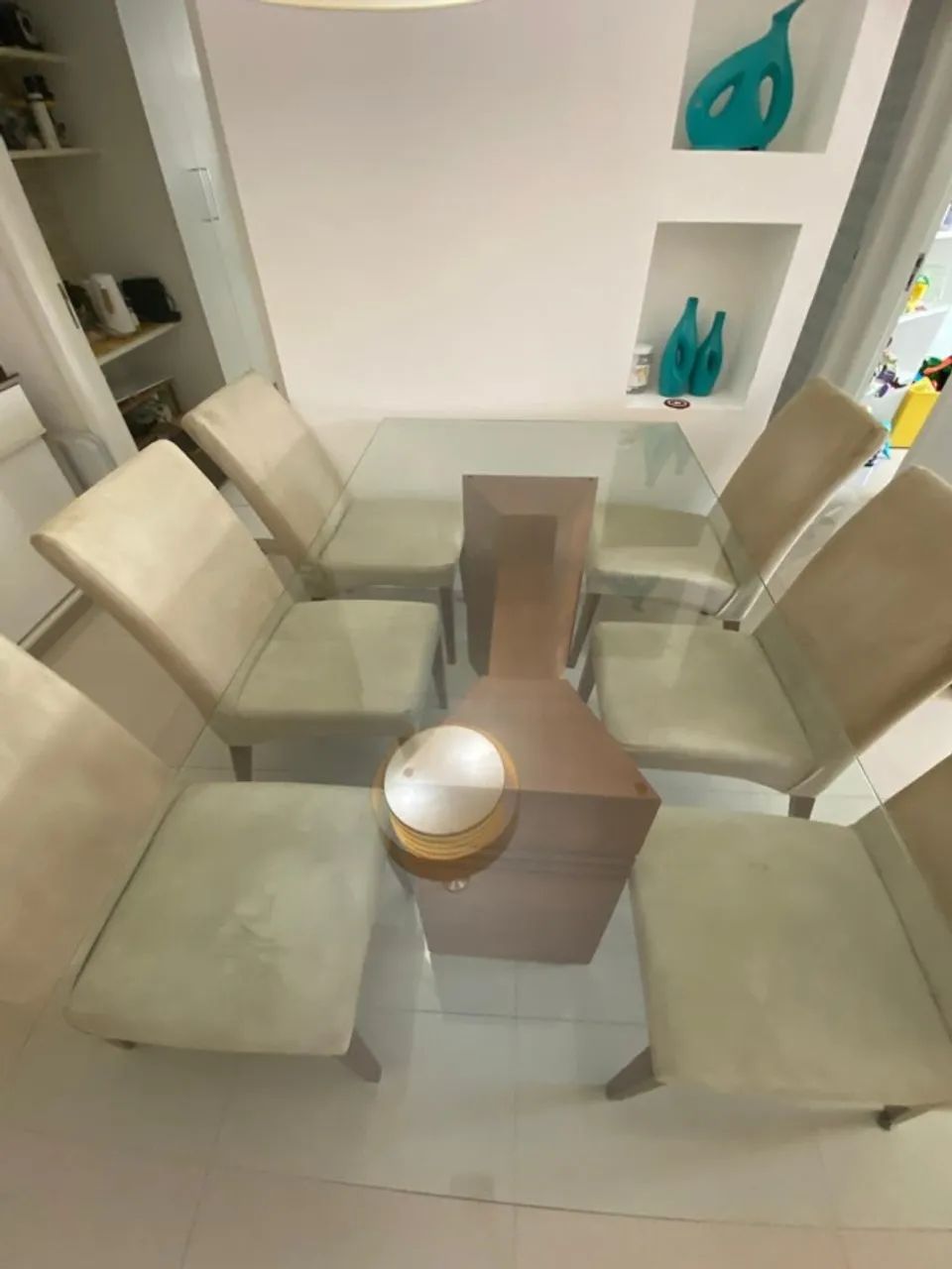 Mesa de jantar rentangular vidro 1,80 m x 1,0 m - Foto 3