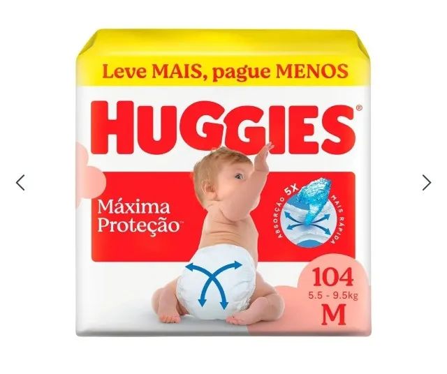 Fralda HUGGIES 104 M