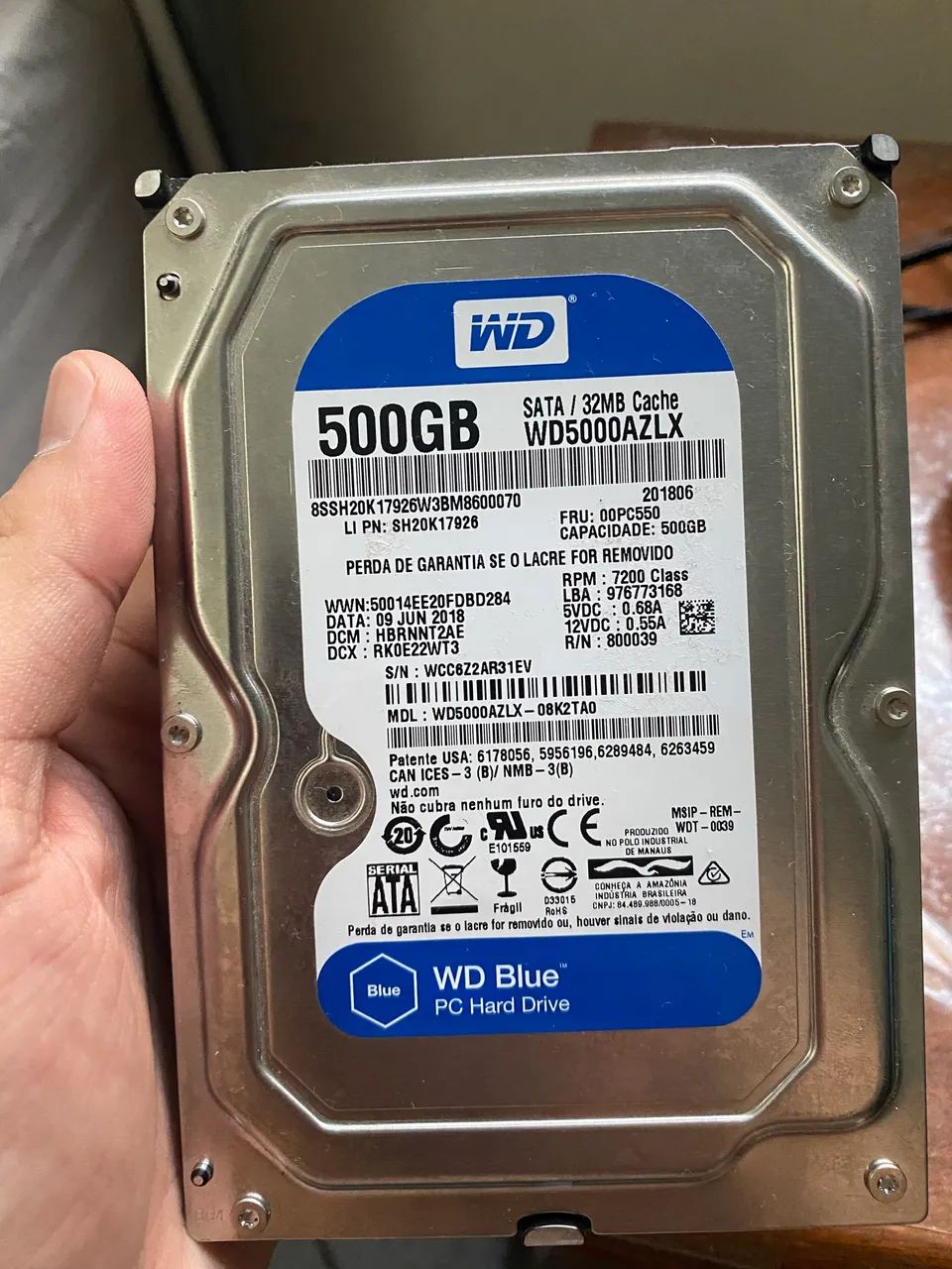 Vendo HD 500gb
