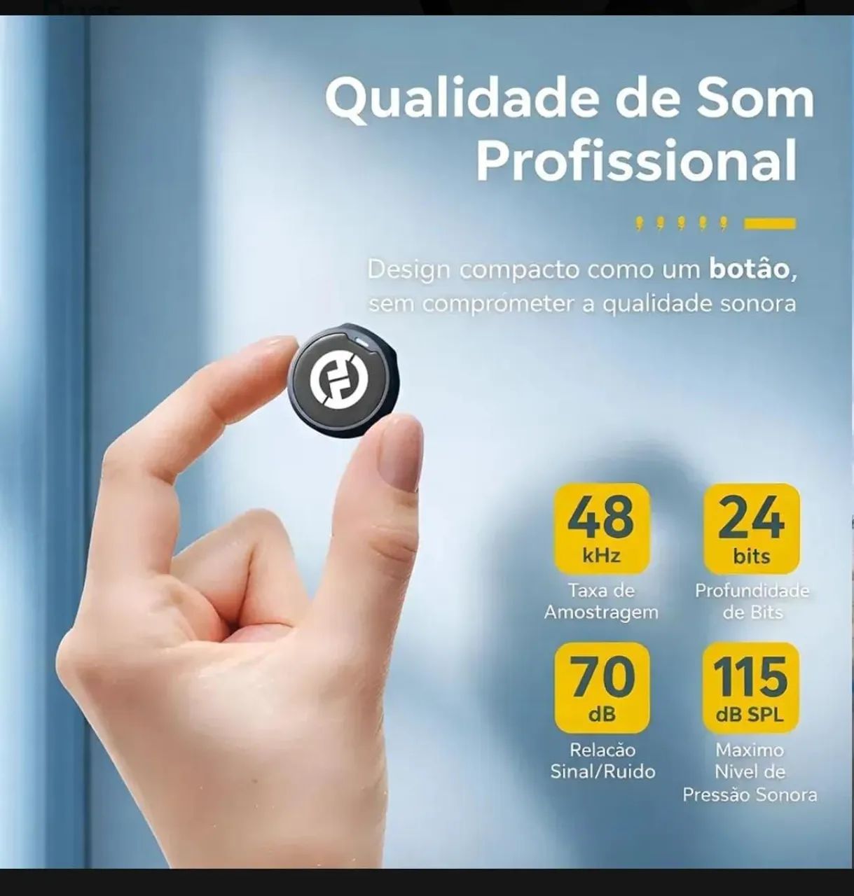 Microfone de lapela  - Foto 3