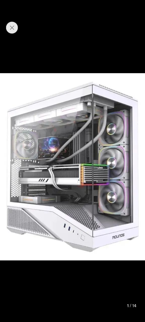 Gabinete Gamer Round5 IceBox White