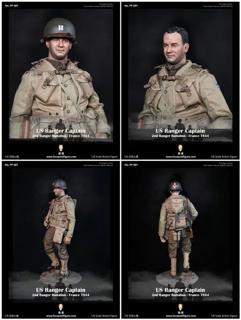 Facepoolfigure FP-001 WWII US Ranger Captain | John Miller Tom Hanks 1/6 - Foto 2