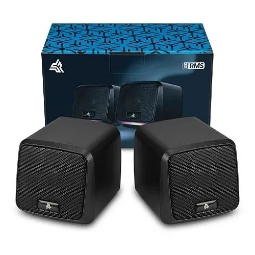 Mini Caixa de Som 10w Rms Pc e Notebook Led Hórus Kp-ro858 *ENTREGA GRÁTIS* - Foto 4