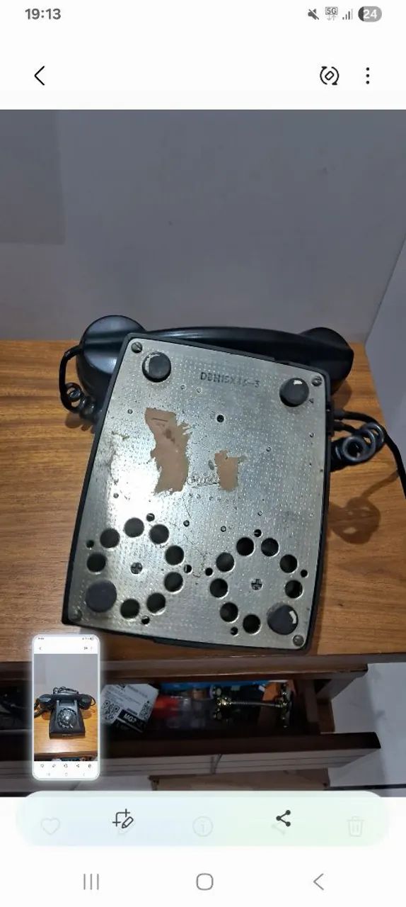 Telefone fixo vintage de Baquelite  - Foto 2