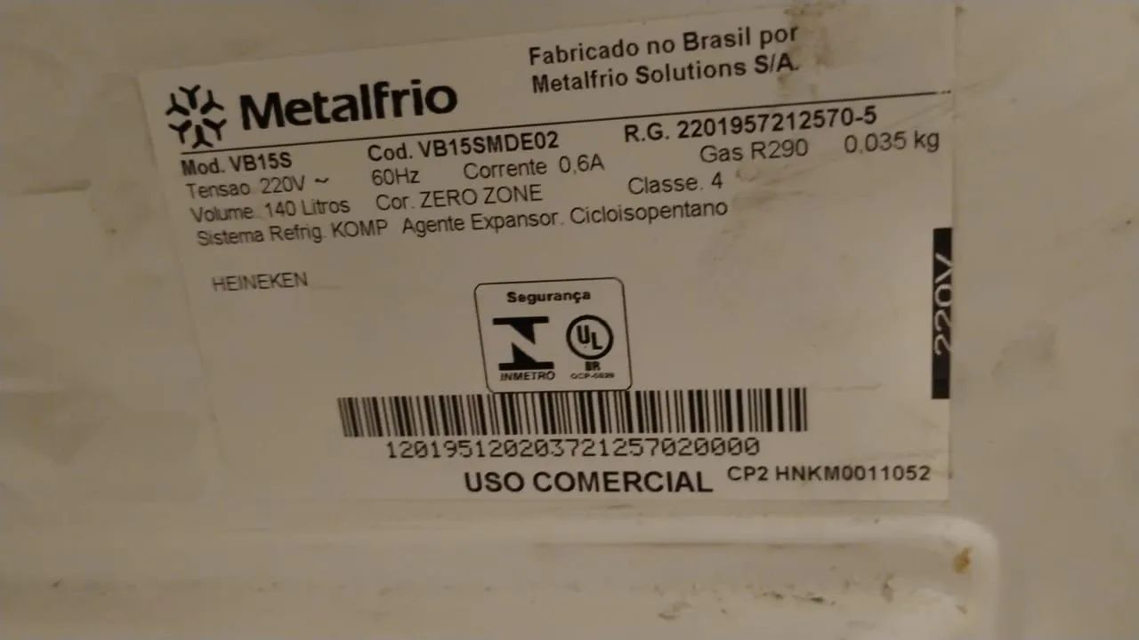Frigobar metalfrio 140LT - Foto 4