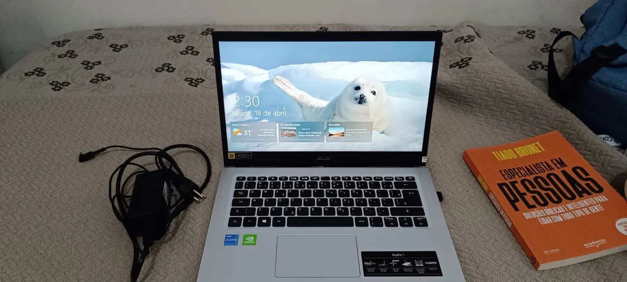 Notebook Acer aspire 5 com placa de vídeo dedicada nividea e tela ips Full HD  - Foto 5