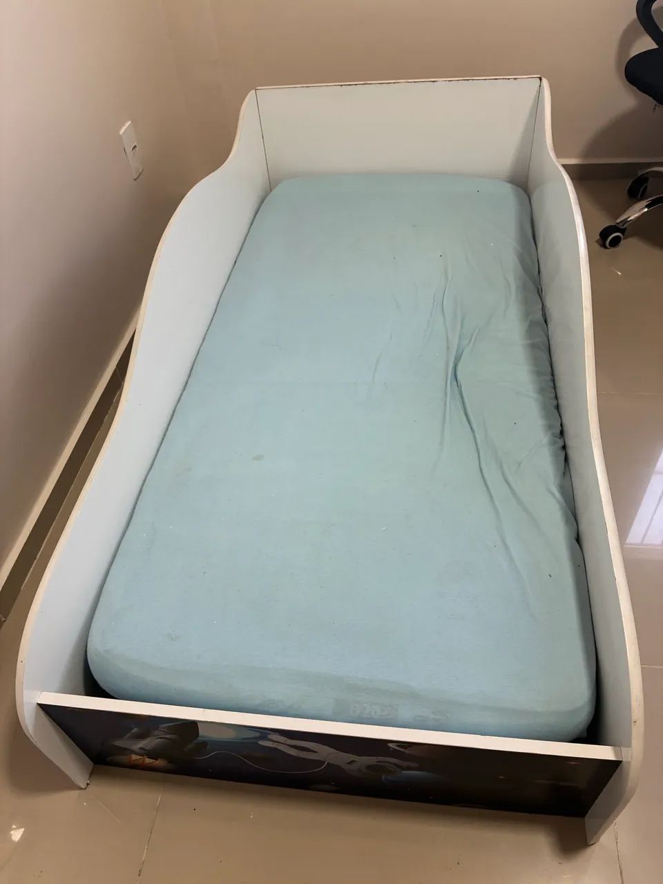 Mini Cama com Proteção Lateral Astronauta com Colchão - Foto 2