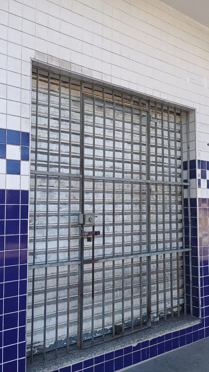 Iron grille with gate