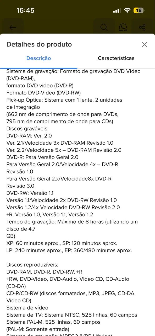 Gravador de dvd de mesa Panasonic DMR ES10 - Foto 3