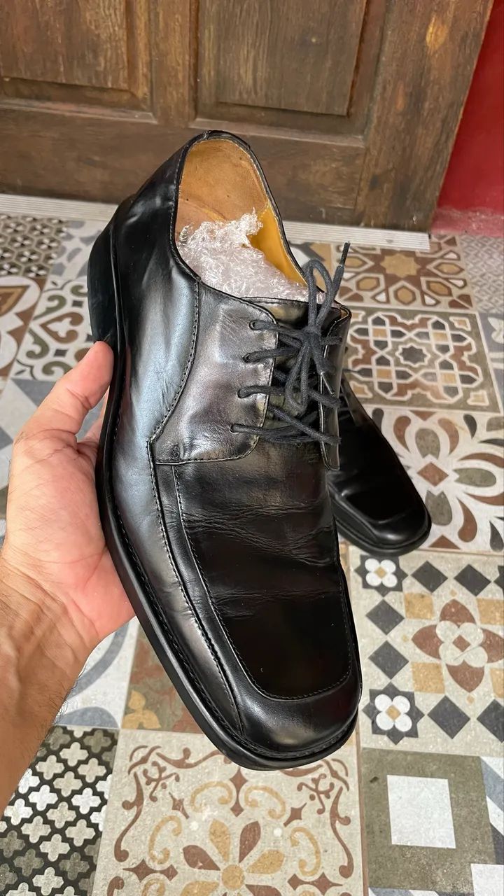 Sapato Democrata em couro legítimo 43 - Foto 3
