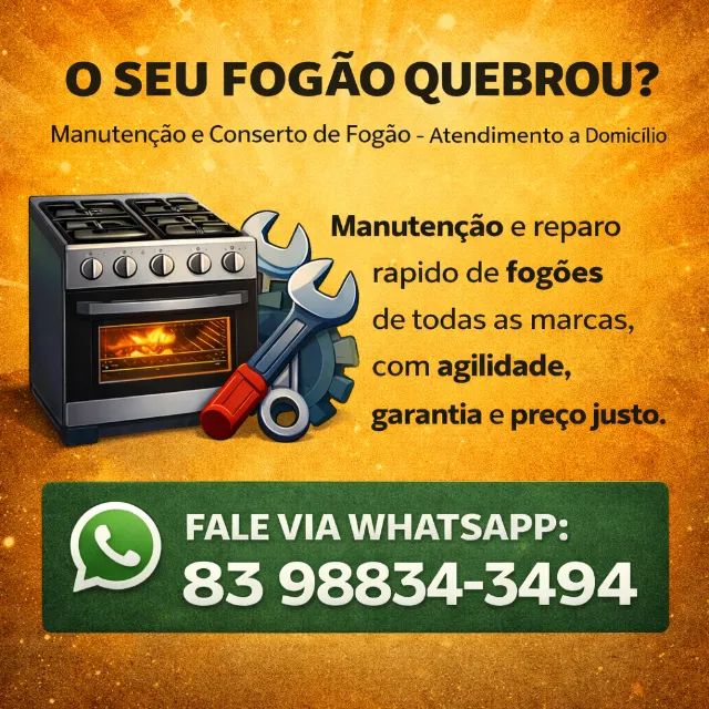 CONSERTO DE FOGÃO À DOMICILIO