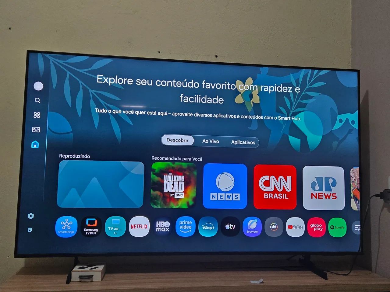 TV de 65 polegadas Samsung Crystal UH