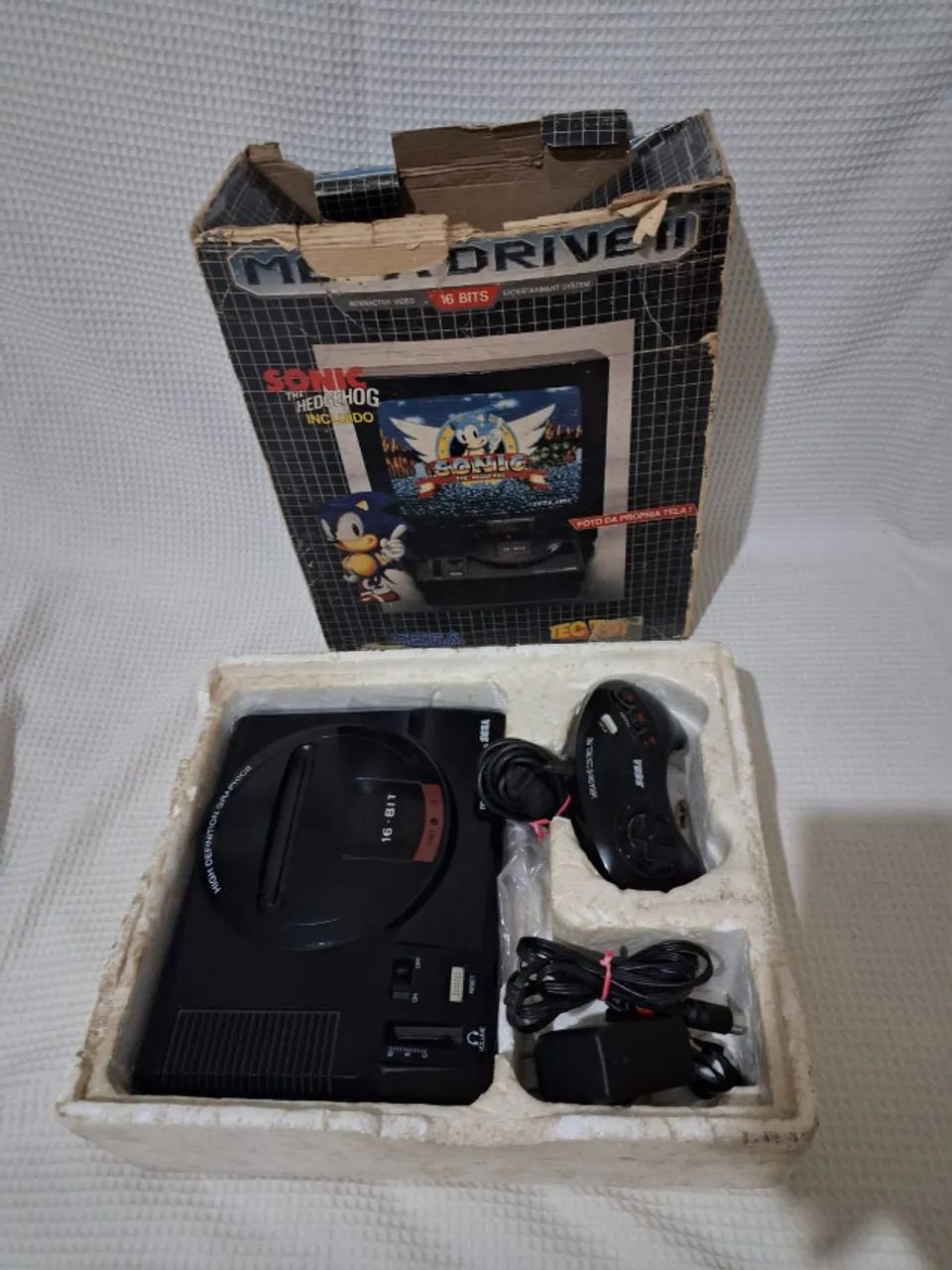mega drive 2 nacional na caixa - Foto 4