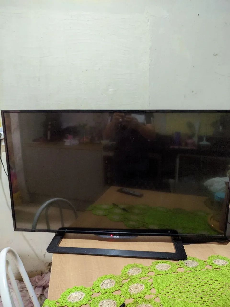Tv AOC 43 polegadas - defeito de tela lista branca 