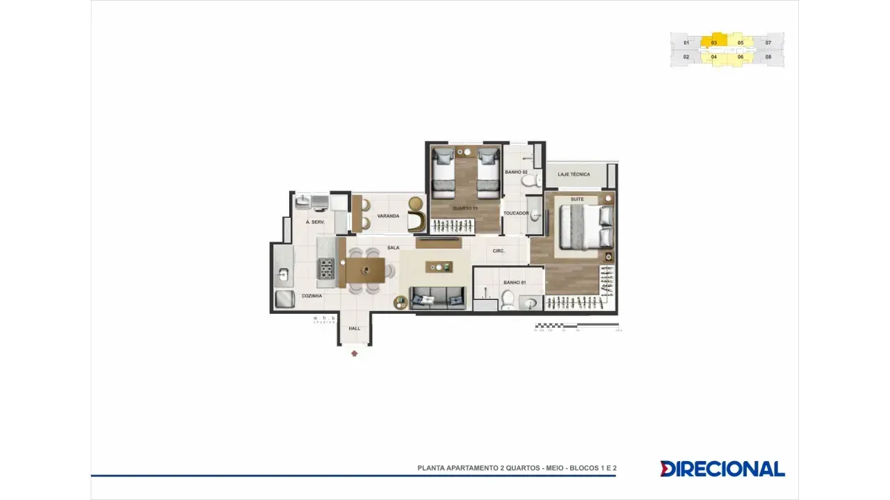PLANTA 67m²