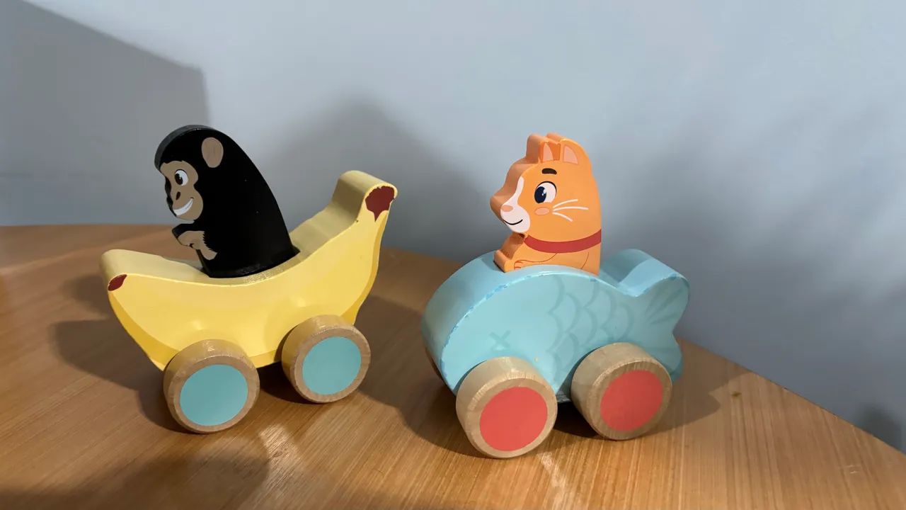 Carrinhos Educativos de Madeira - Foto 3