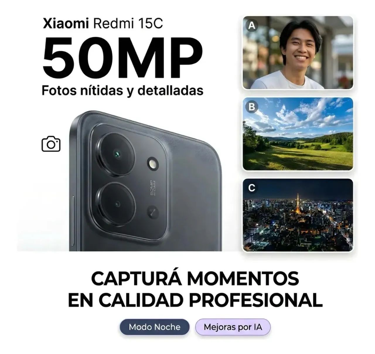 Vendo celular Redmi 15c 256gb armas 16 memó - Foto 4