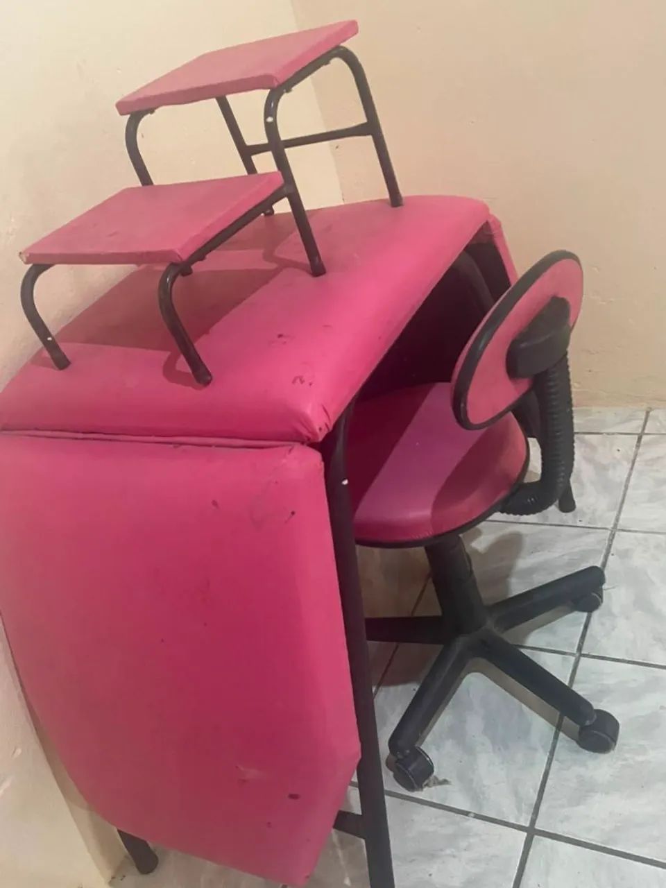 Maca completa com cadeira ajustável e escada  - Foto 5