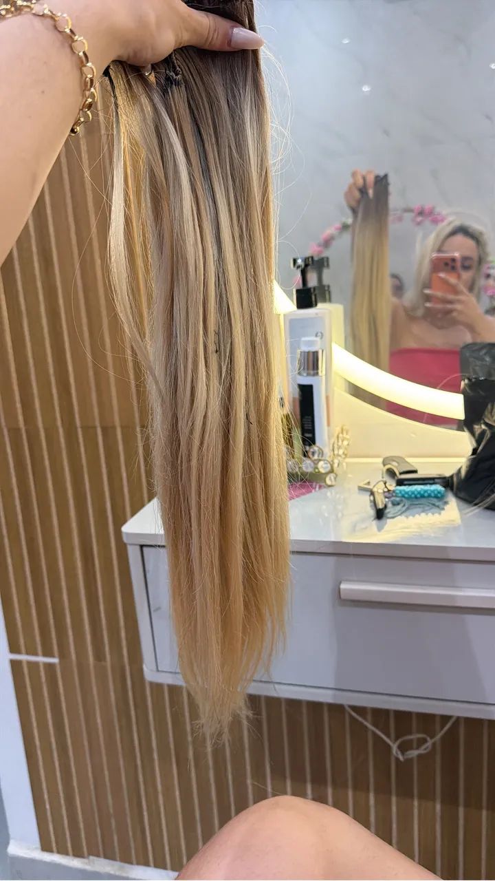Mega hair loiro  - Foto 2