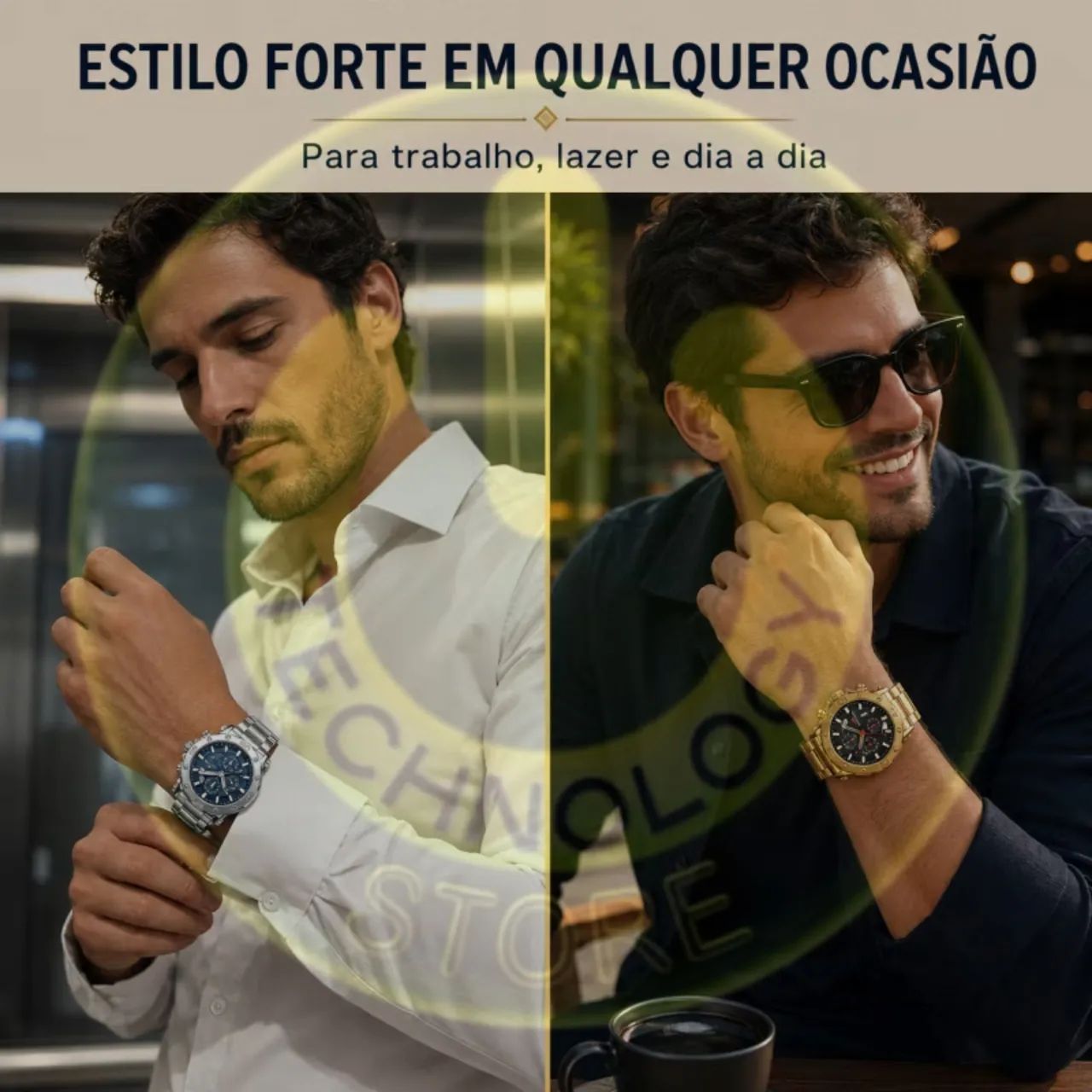 Relógio Masculino Exclusivo - Robustez e Elegância - Foto 3