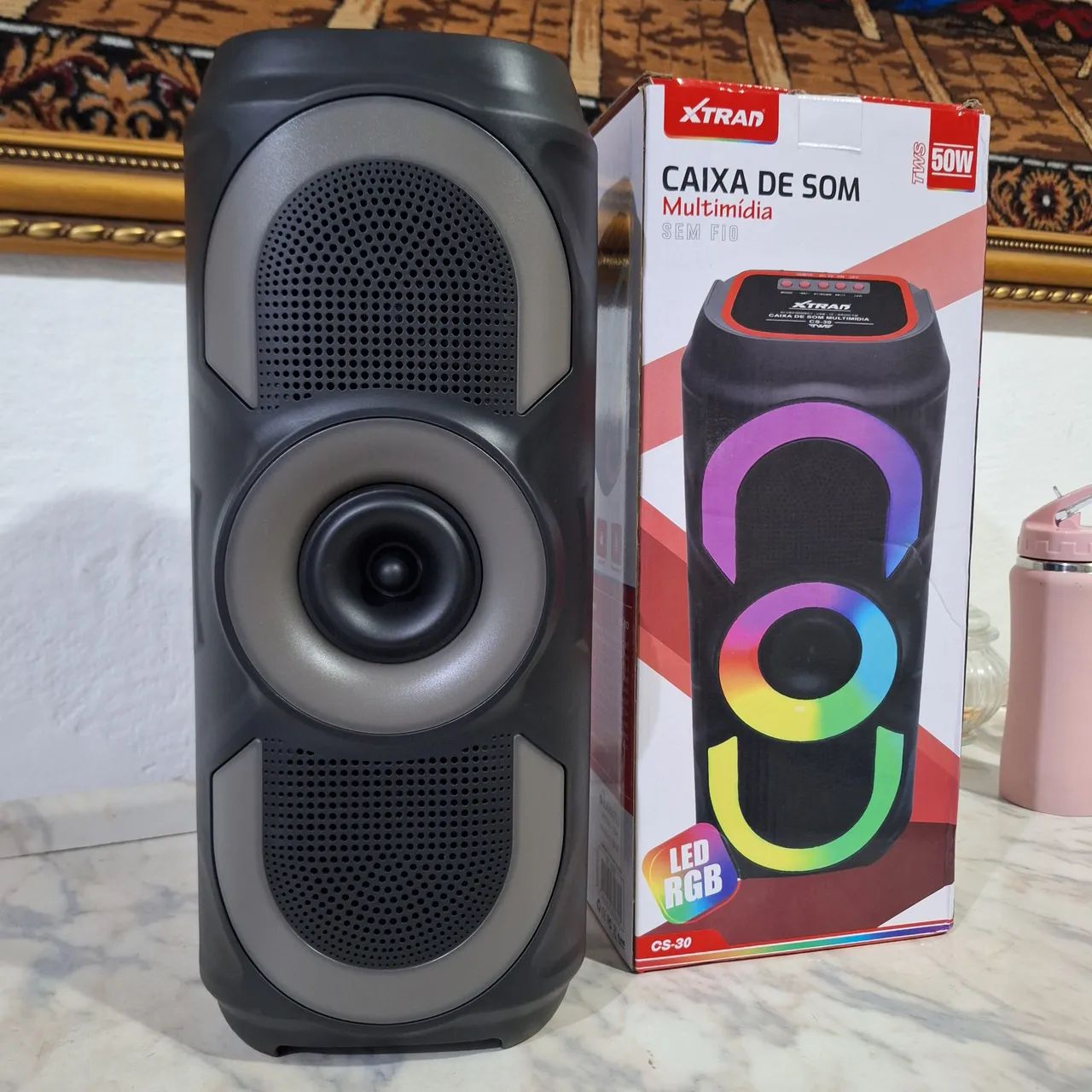 Caixa de Som Bluetooth 50w Potente - Foto 2