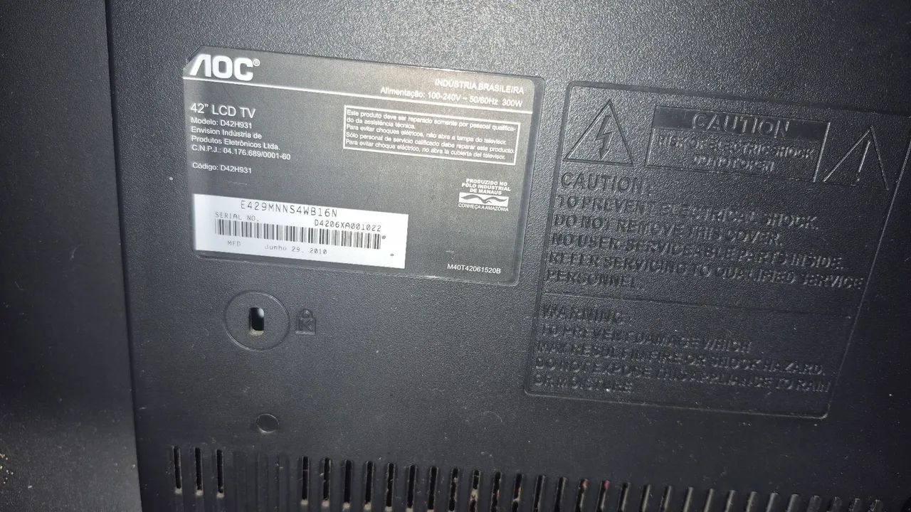 TV AOC 42 polegadas (nao é smart) - Foto 5