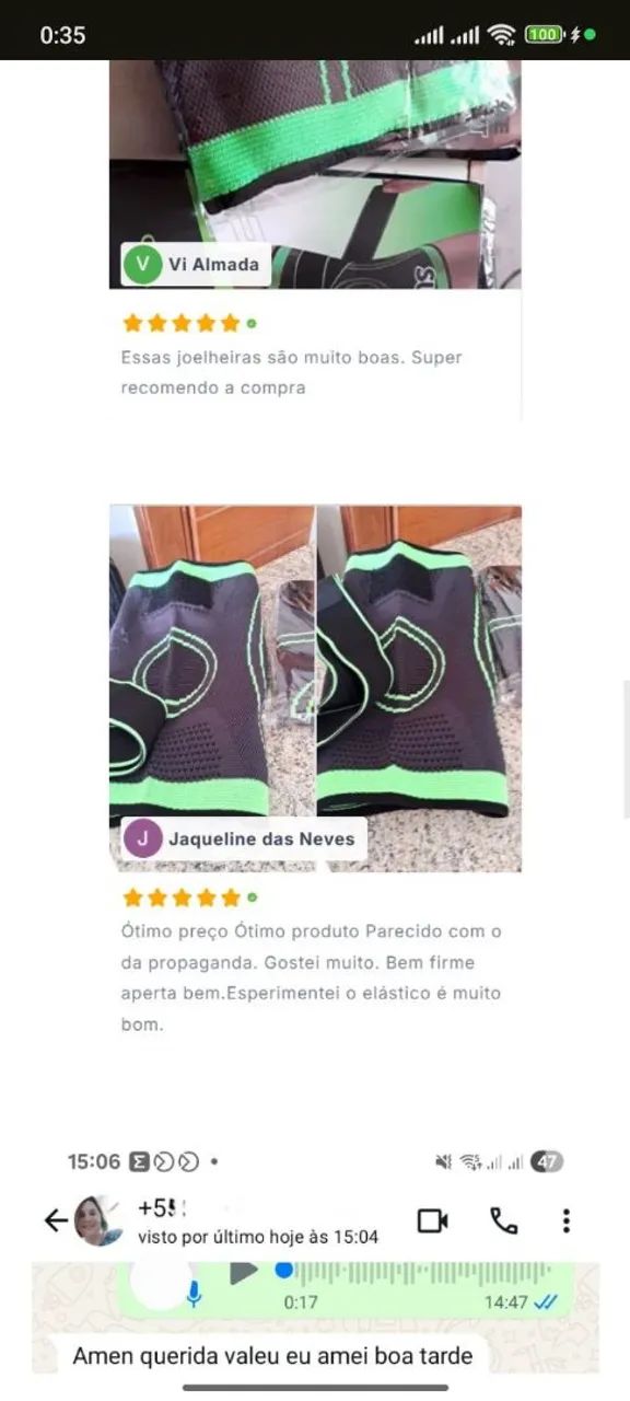 Joelheira de Compressão Ortopédica  - Foto 4