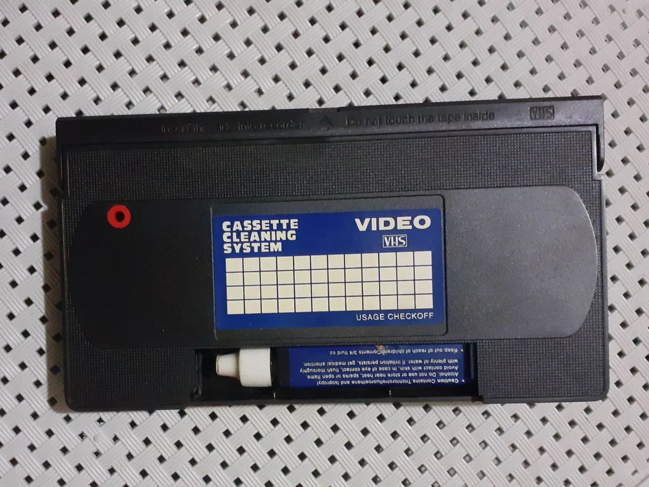 Vídeo cassette de limpeza 