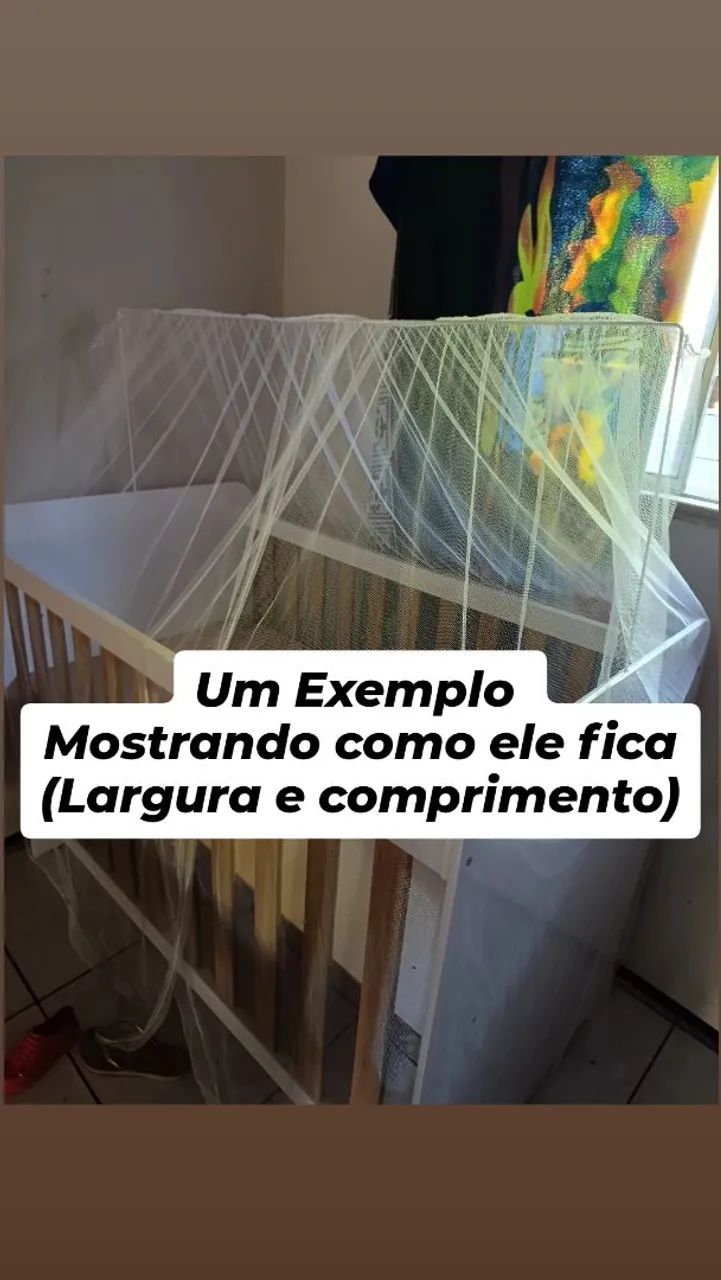 Mosquiteiro branco novo