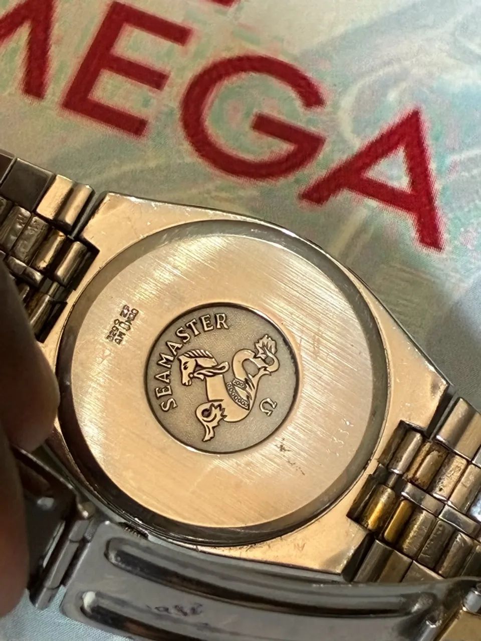 Omega aço aro ouro  - Foto 3