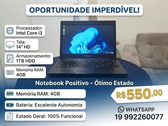 Notebook  intel core i3