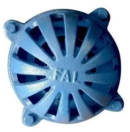 Válvula Sucção Cebola Pé de Ferro Fundido azul - 6" polegadas - Foto 2