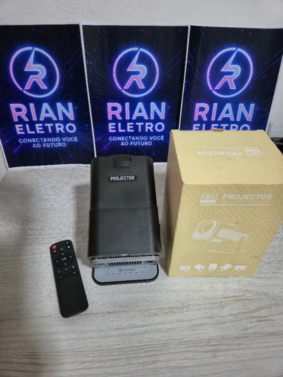 Projetor Inteligente HY320 Full HD Android Wi-Fi e Bluetooth | Cartão e Frete Grátis - Foto 5