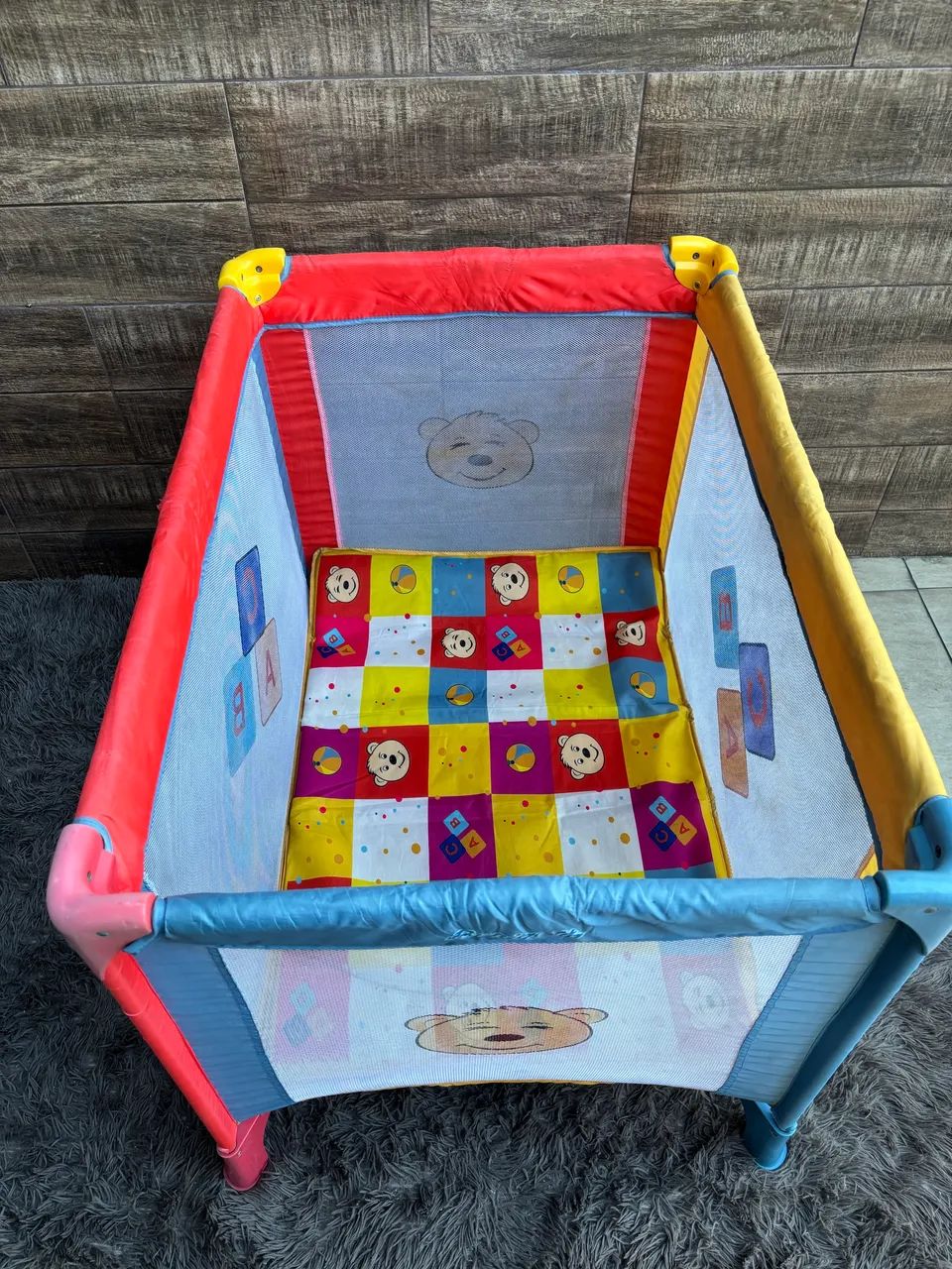 Cercado Desmontável Happy Cada unidade - Colorido -Burigotto