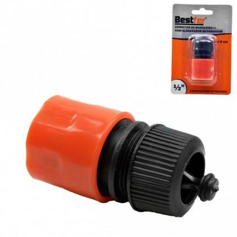 Conector de mangueira com bloqueador de passagem Bestfer