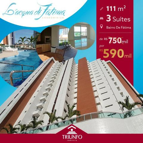 (JR) Super Promoção > Apartamento 111m² > 3 Suítes > Lazer > Só 590 Mil! - Foto 3
