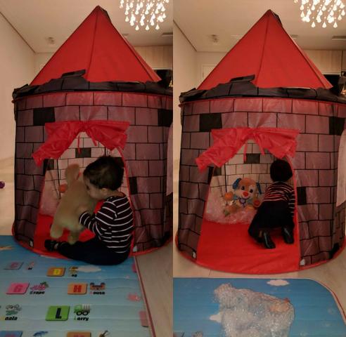 Barraca Toca Infantil Castelo Torre Dobravel Brinquedo - Foto 3