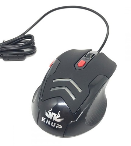 Kit Mouse Gamer 3200 Dpi Com Mousepad Personalizado Kp-v36